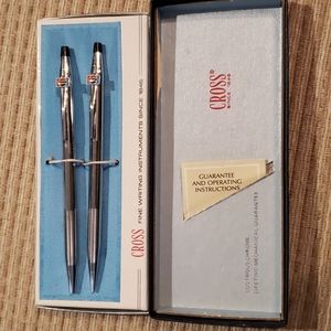Vintage Cross pen and pencil set with Pepsi logo